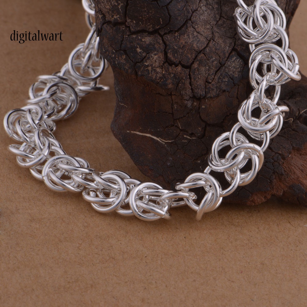 Kỹ Thuật Số| Vòng Tay Mạ Bạc Thiết Kế Tối Giản Cho Nữ