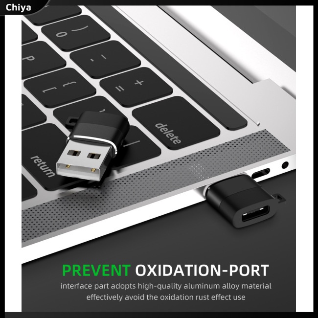 Đầu Chuyển Đổi Cổng Type-c Sang Usb 56k Có Dây Xích Tiện Dụng
