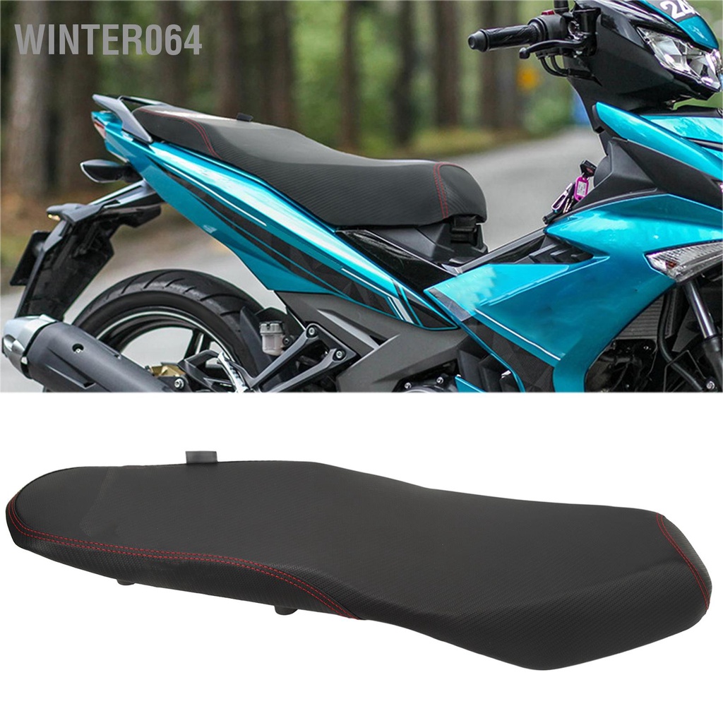 Winter064 Người Lái Xe Máy Ghế Hành Khách Da PU Mềm Mại Chống Thấm Nước Hình 1 Cho Y15ZR Bắn Tỉa 150