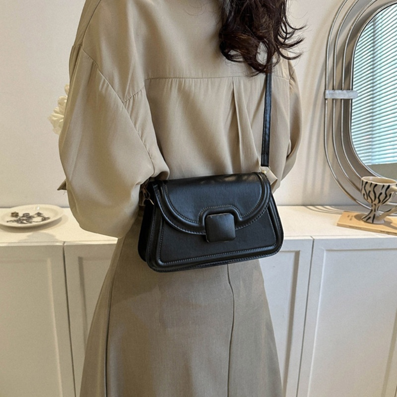 Túi Xách Da PU Màu Trơn Thời Trang Dành Cho Nữ