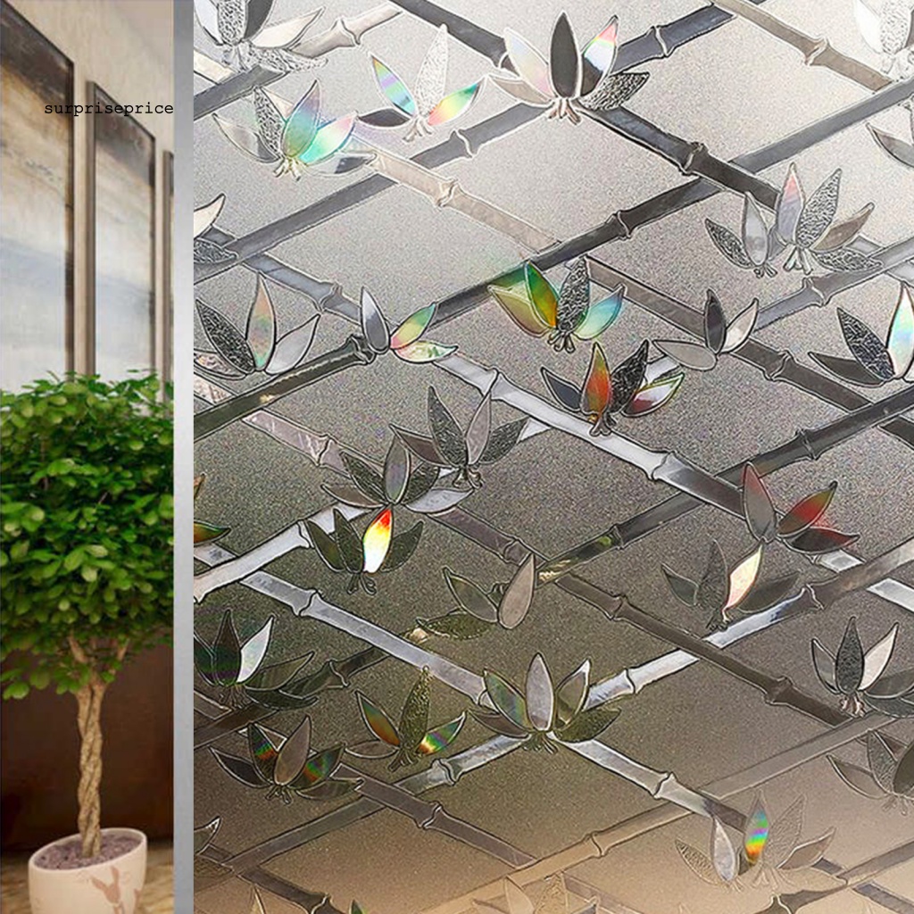 1 Tấm Sticker Dán Tường Họa Tiết Lá Cây 3D Chống Trầy Xước Tiện Dụng