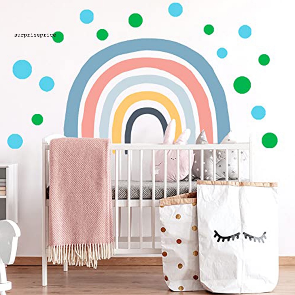 Set 12 Tấm Sticker Dán Tường Tự Dính Họa Tiết Chấm Bi Nhiều Màu Sắc Trang Trí Nhà Cửa