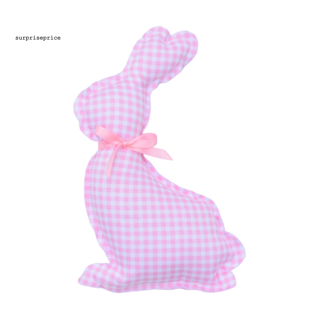 Spa Thỏ Nhồi Bông Bằng Vải Cotton PP Đính Nơ Ruy Băng Thủ Công Đáng Yêu Trang Trí Lễ Phục Sinh