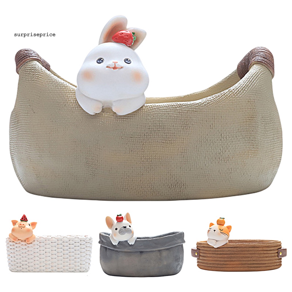 Chậu Hoa Resin Hình Chú Heo Nhỏ Dễ Thương Dùng Trang Trí Nhà Cửa / Tiểu Cảnh