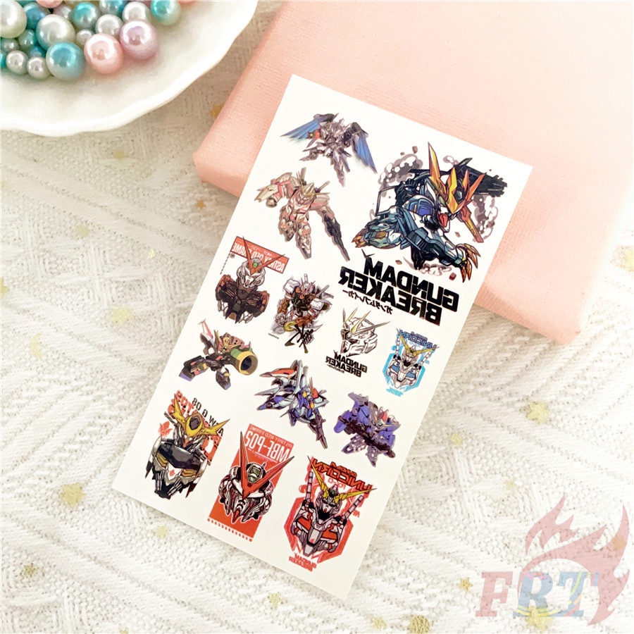 ❣️1 Tấm Hình Xăm Dán Mini Gundam Breaker Series 02❣️ Hình Xăm Dán Chống Thấm Nước Quyến Rũ