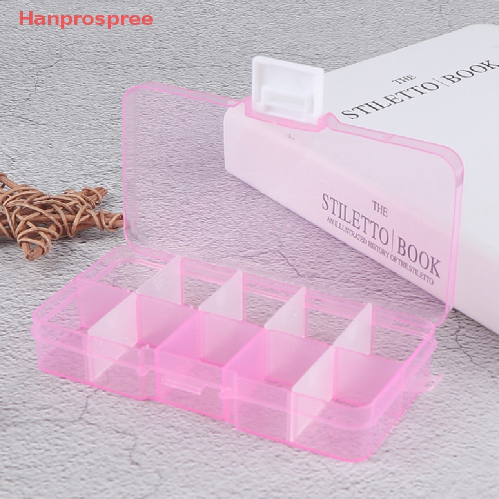 Hộp Nhựa 10 Ngăn Đựng Trang Sức Có Thể Điều Chỉnh Tiện Lợi