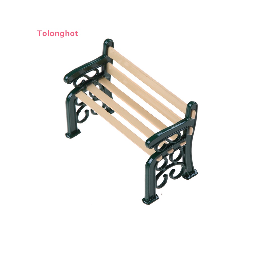 Băng Ghế Kim Loại Trang Trí Nhà Búp Bê Tỉ Lệ 1: 12