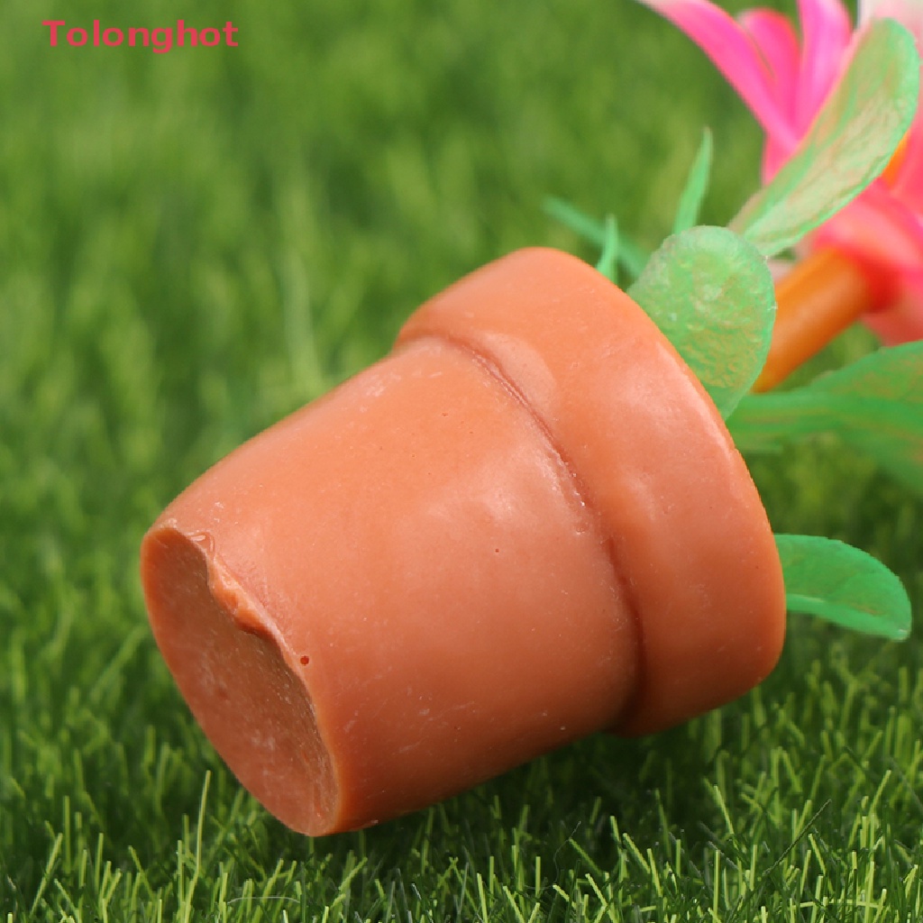 Bộ 5 Chậu Cây Mini Tỉ Lệ 1: 12 Dùng Trang Trí Nhà Búp Bê