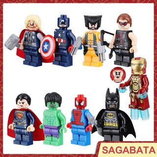 Mô Hình Nhân Vật Siêu Anh Hùng Avengers Iron Man Thor Hulk Superman Wolverine