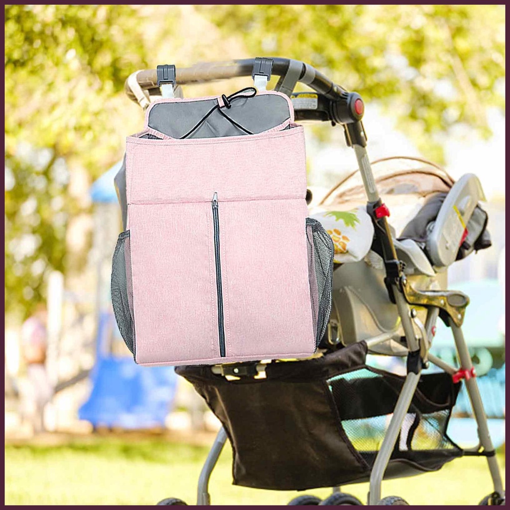 Túi Đựng Tã Lót Treo Nôi Em Bé Có Ngăn Chia Tiện Lợi