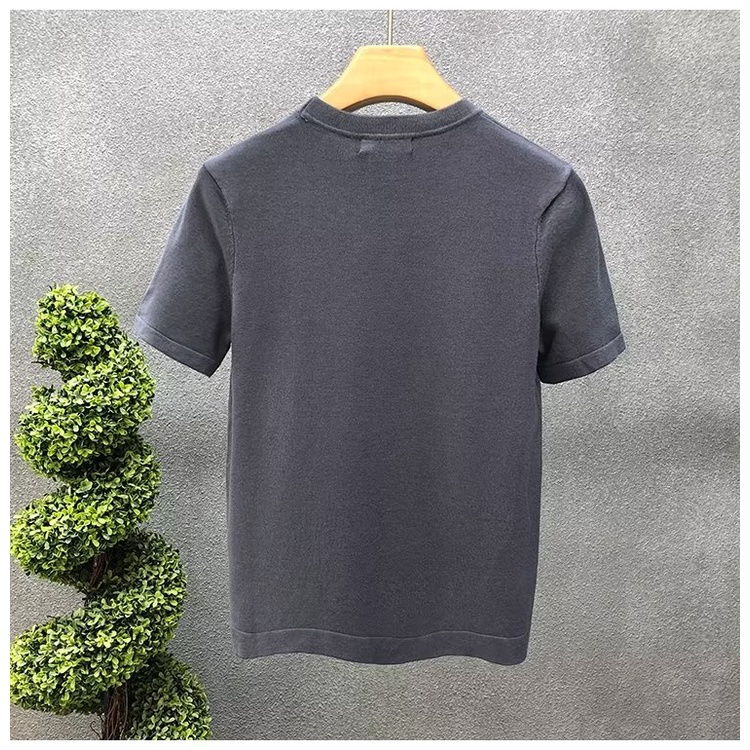 Áo Thun Cotton Ngắn Tay Cổ Tròn In Họa Tiết Hoạt Hình Phong Cách Hàn Quốc Cho Nam Cỡ S-5XL