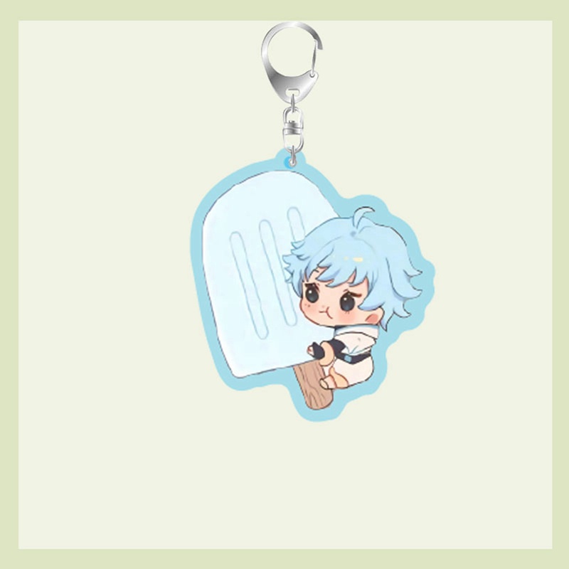 Móc Khóa Họa Tiết Hoạt Hình Anime Genshin Va Chạm