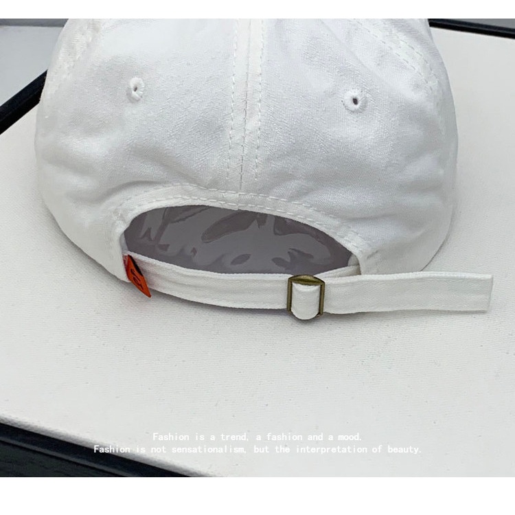 Mũ Lưỡi Trai Chất Liệu Cotton Mềm Thêu Chữ Phong Cách Hàn Quốc Thời Trang Xuân Hè Cho Cặp Đôi