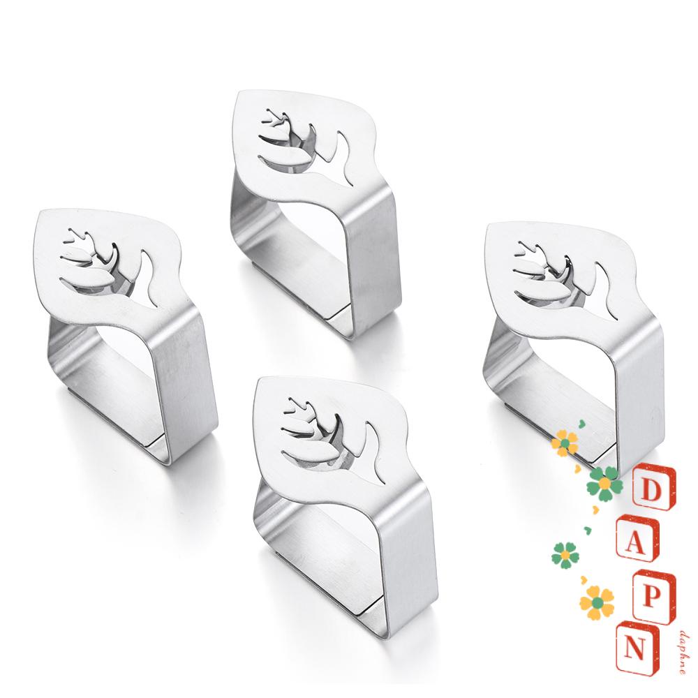 1 / 4 Kẹp Khăn Trải Bàn Hình Chiếc Lá Đa Năng
