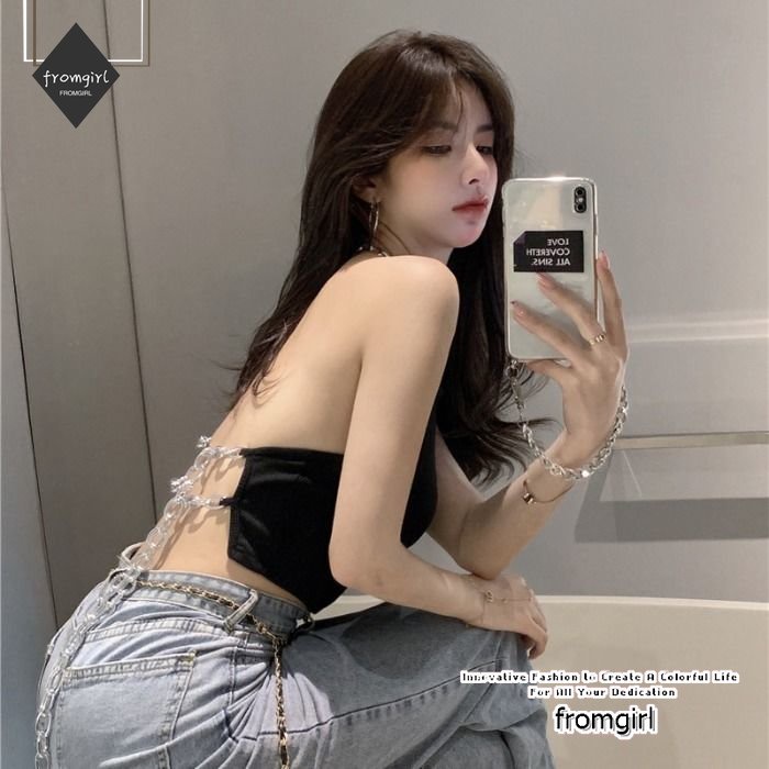 Áo Dây Hở Lưng Dáng Ôm Thời Trang Mùa Hè 2023 Dành Cho Bạn Nữ