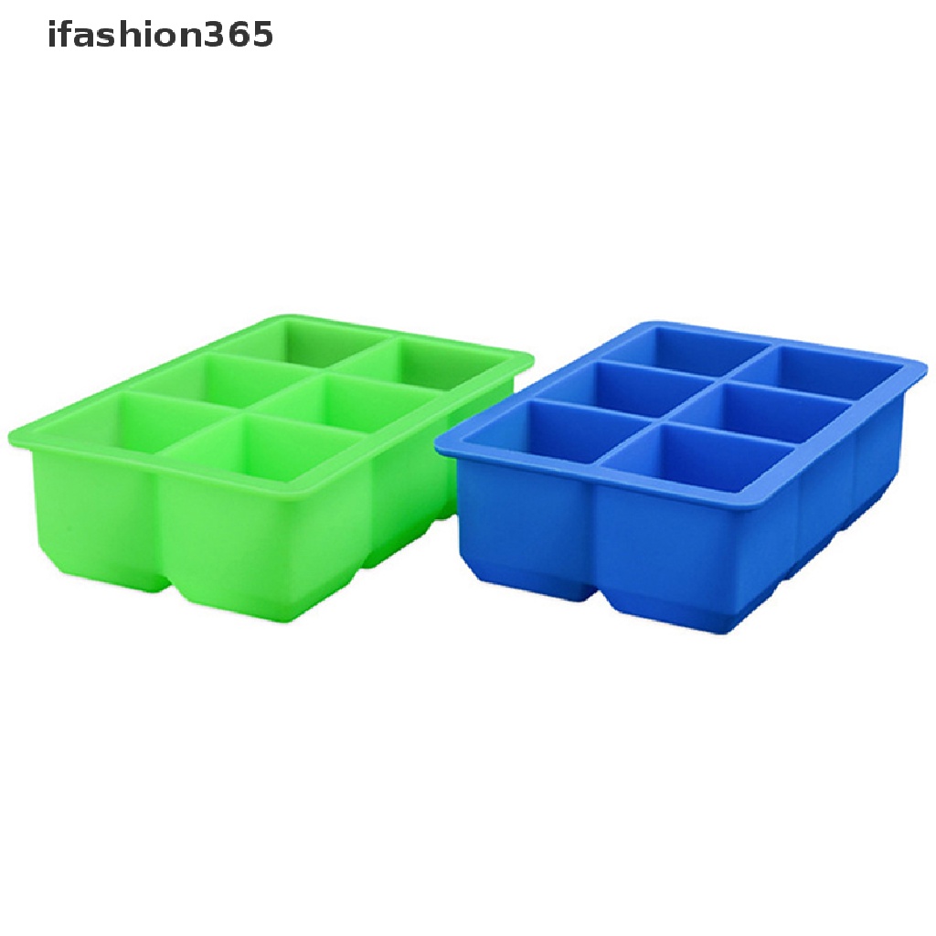Khuôn Silicon Cấp Thực Phẩm Làm Đá 6 Ngăn ifashion365
