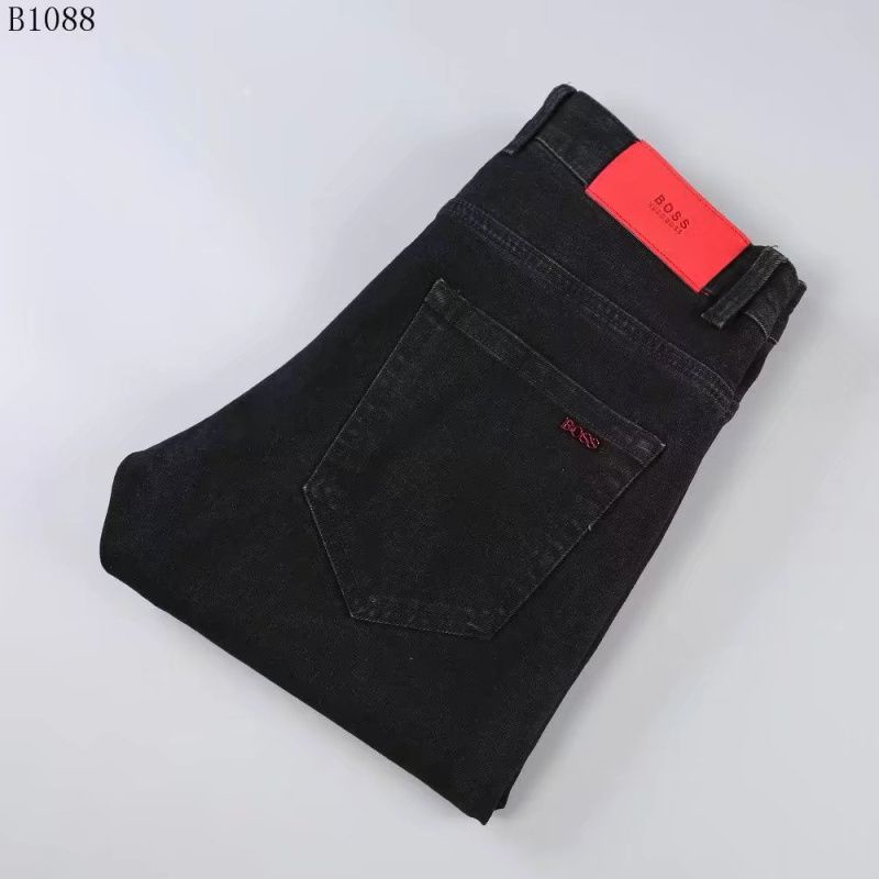 MTZ0 BOSS spring and summer fashion brand jeans men's business large size Stretch Straight tube B new casual long pants