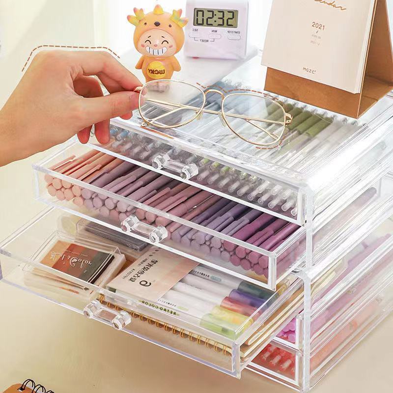 Hộp Đựng Băng Keo Acrylic Trong Suốt Để Bàn Tiện Dụng