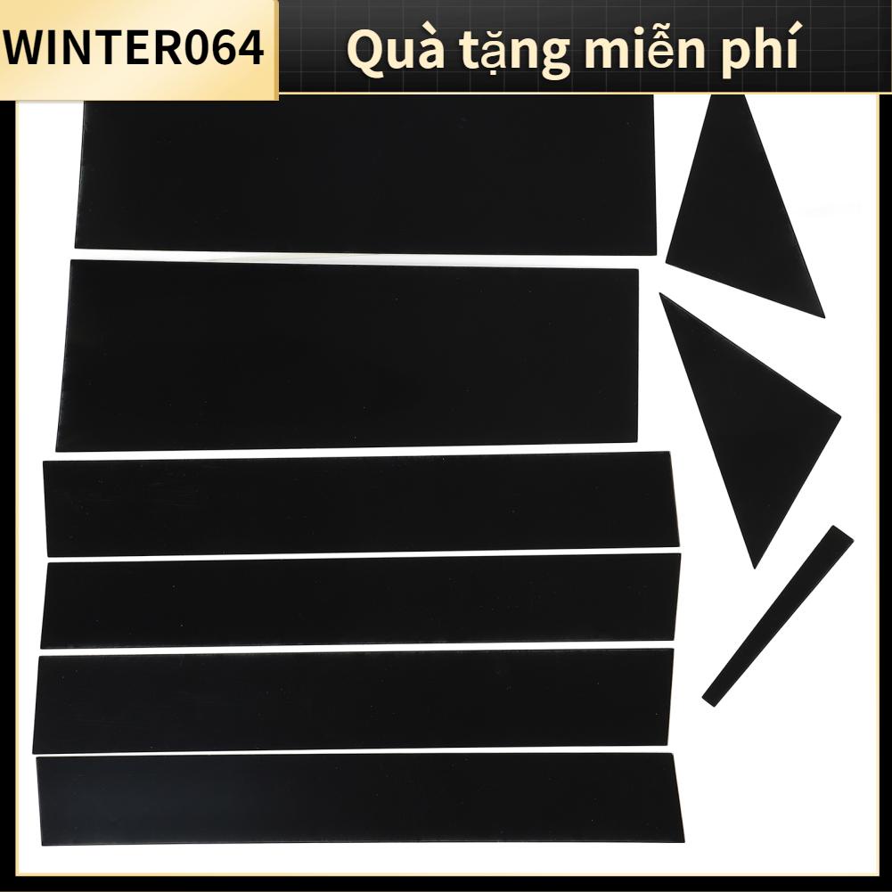 Winter064 10 Miếng Dán Cửa Sổ Ô Tô Trụ Cột Màu Đen Bóng Chống Trầy Xước Thay Thế Cho Dodge Town 2008 ‑ 2016