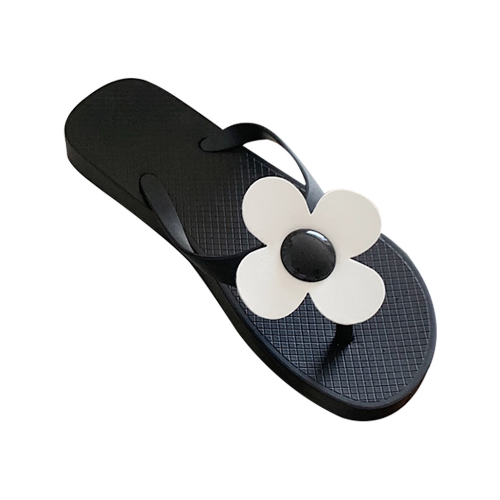 Giày Sandal Đế Mềm Đính Hoa Thời Trang Đi Biển Mùa Hè Cho Bé Gái