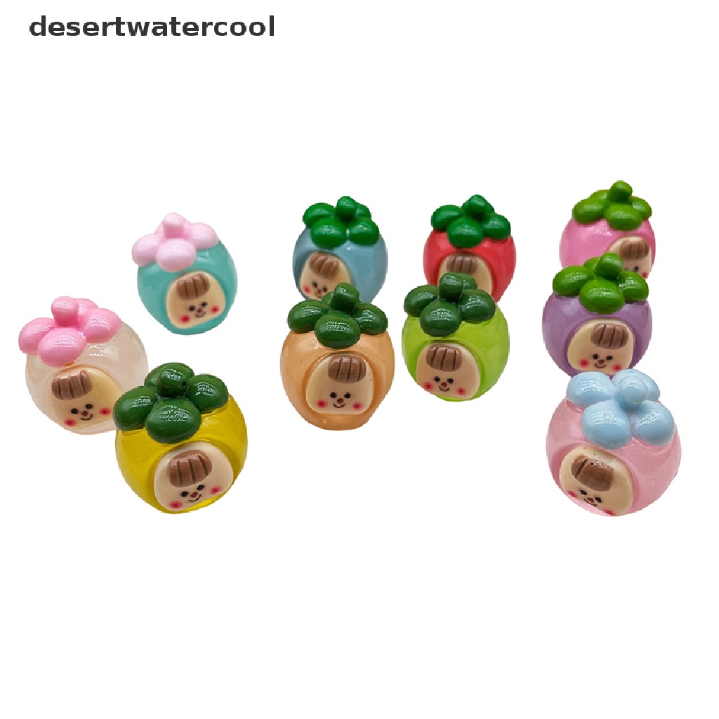 Set 2 Đồ trang trí Trái Xoài Hoạt Hình Mini Phát Sáng Dùng Trang Trí Tiểu Cảnh