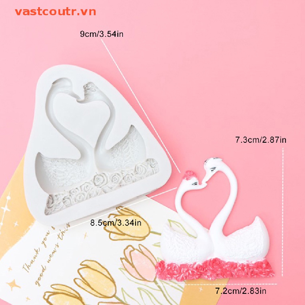Khuôn Silicon Làm Bánh Hình Thiên Nga Độc Đáo