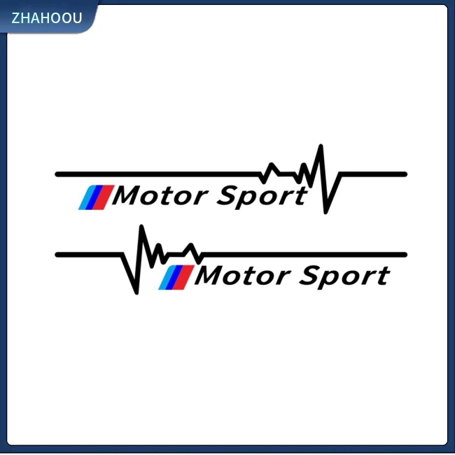 ☃Nhà Cửa☃ 1 Cặp Miếng Dán Trang Trí Cửa Sổ Xe Hơi Họa Tiết Kẻ Sọc In Chữ Độc Đáo