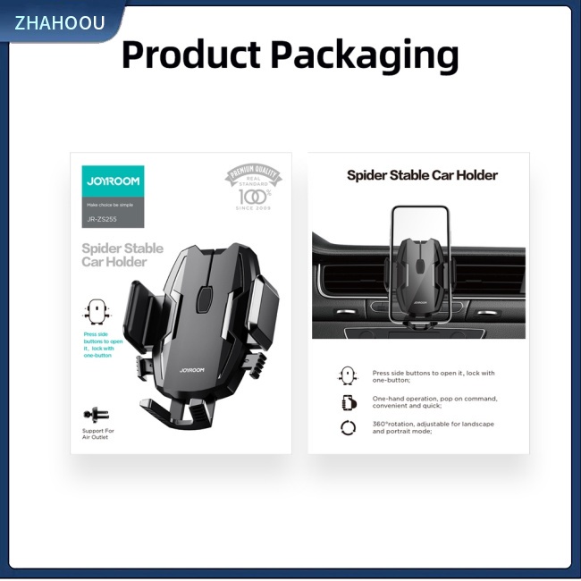 ☃Nhà Cửa☃ Phụ Kiện Cho Xe Hơi Joyroom Joyroom Joyroom Xoay 360 Độ 360 Độ Tiện Dụng° Giá Đỡ Điện Thoại Gắn Khe Điều Hòa Xe Hơi Xoay Được Tiện Dụng
