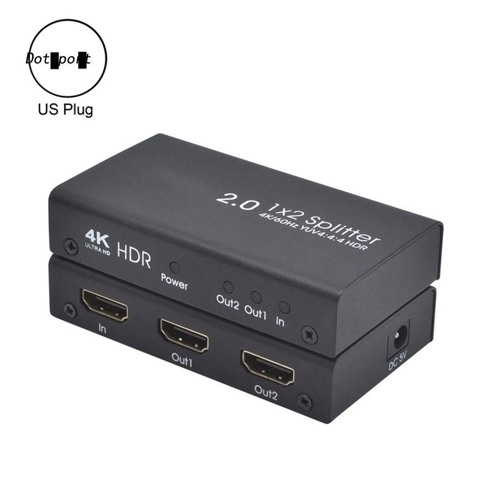 Bộ Chuyển Đổi Âm Thanh / Video HDMI 2.0 KDDT-X2 4K 60HZ 1x2 HDMI Có Thể Tách Rời