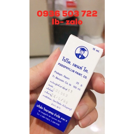 PODOPHYLLLIN ĐÁNH BAY SÙI MÀO GÀ MỤN CƠM MỤN CÓC CHÍNH HÃNG