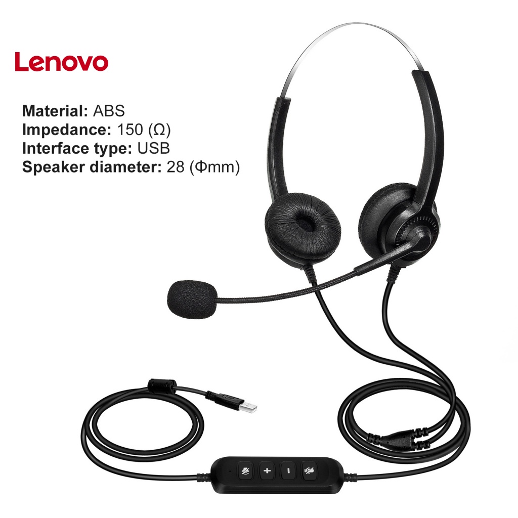 Tai Nghe Điện Thoại Di Động 300D Chống Ồn Thoáng Khí Kết Nối USB Kèm MIC Cho Xe Tải / Văn Phòng