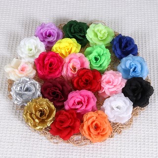 Hoa hồng nhân tạo 8cm trang trí tiệc cưới