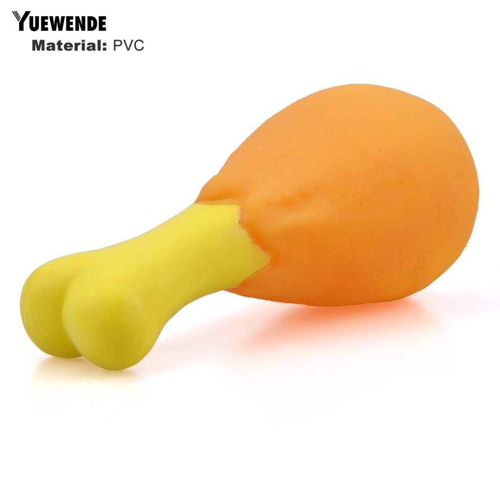Đồ Chơi Hình Đùi Gà Bằng Cao Su PVC Cho Thú Cưng Gặm Răng