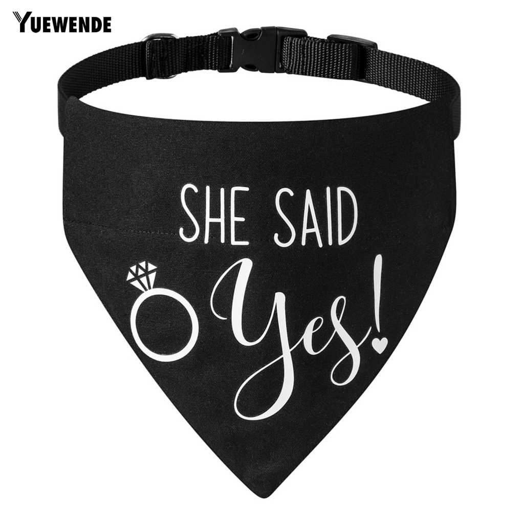 Ye.b Khăn Bandana Màu Đen Thoải Mái Dành Cho Thú Cưng