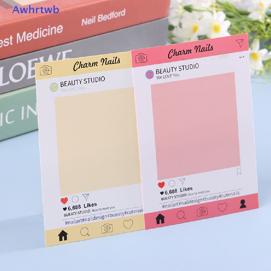 Set 10 Móng Tay Giả Trưng Bày Dạng Nhấn Tiện Dụng Mới