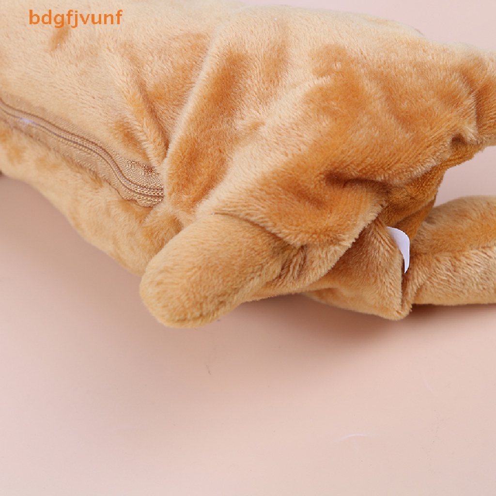 Túi Đựng Bút Bằng Lông Nhung Hình Chú Chó Hoạt Hình Cho Trẻ Em