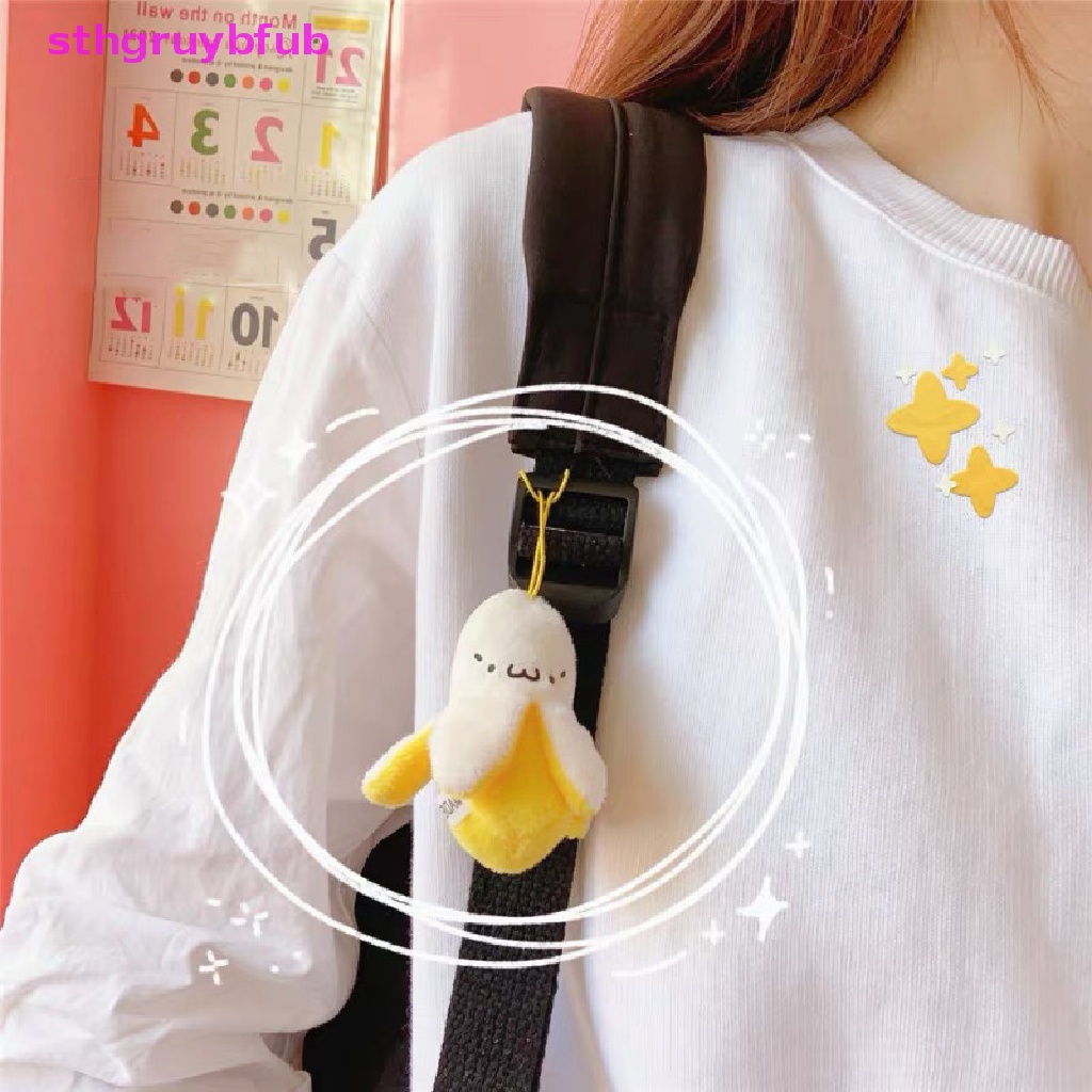 Móc Khóa Hình Quả Chuối Nhồi Bông Đáng Yêu