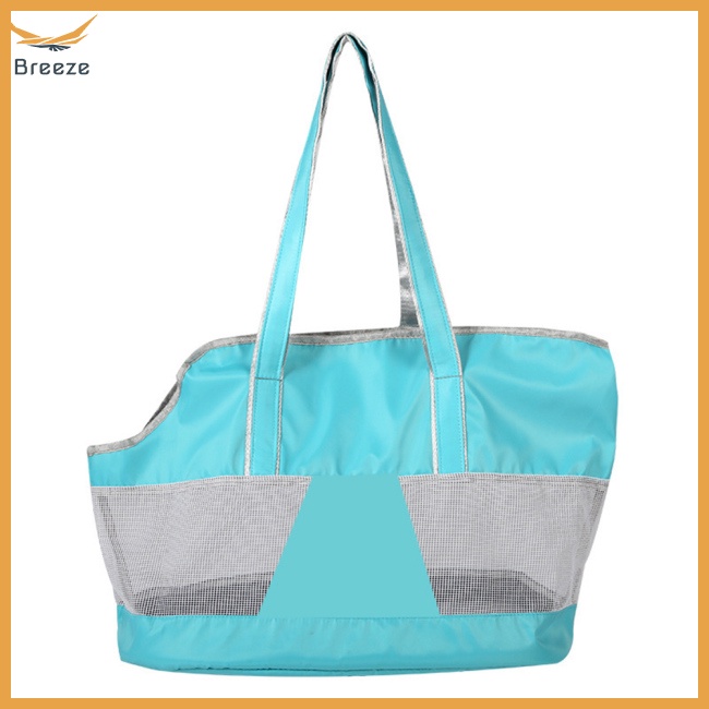 Túi Xách Du Lịch Bằng Vải Oxford Thoáng Khí Thoải Mái Cho Chó Mèo