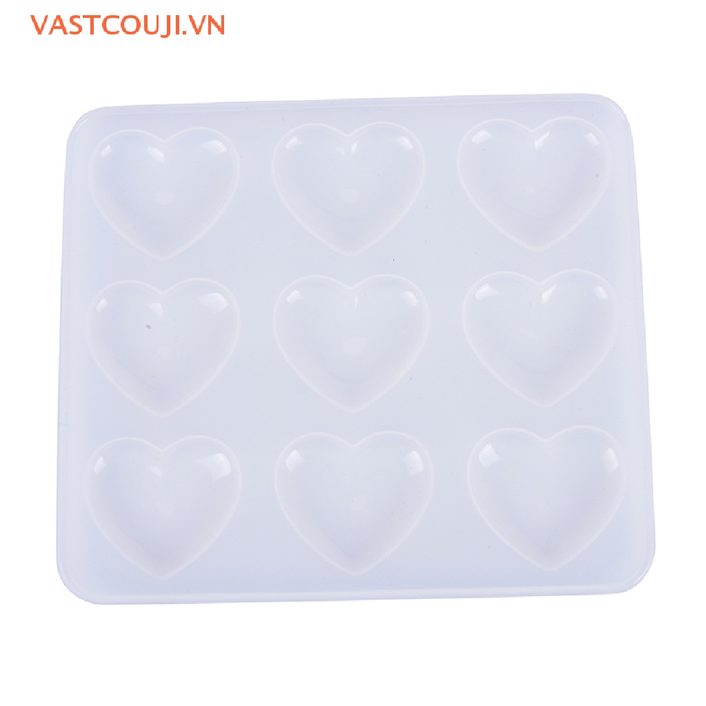 Khuôn Silicon Hình Trái Tim Làm Trang Sức DIY