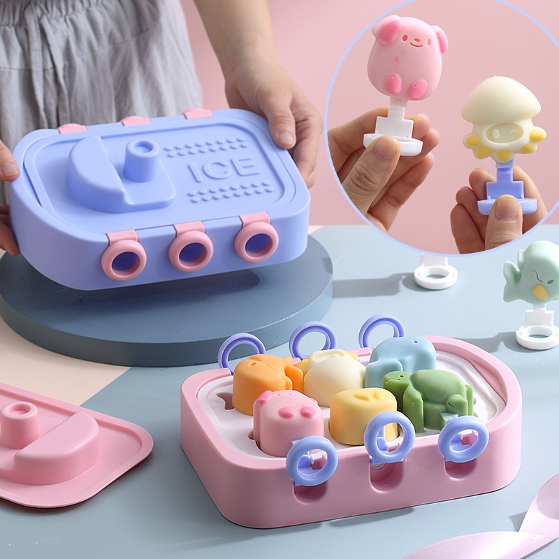 Khuôn Silicone Làm Kem Que Thủ Công Cho Bé