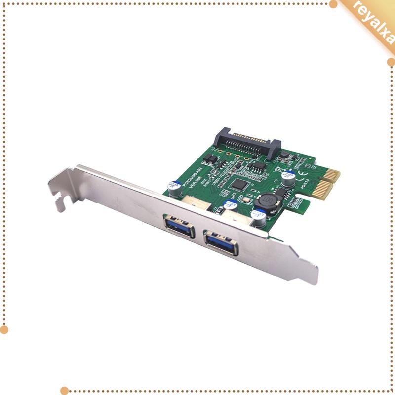 Card Mở Rộng 2 Cổng Pcie 1x Sang USB 3.2 Gen1 5Gbps Cho Máy Tính