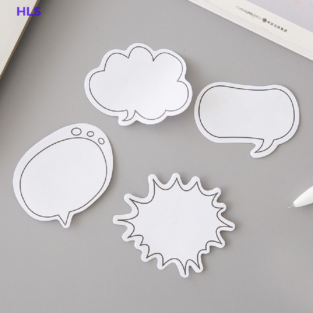 Set 30 Tờ Giấy Ghi Chú Tự Dính Hình Quả Diaue Màu Trắng Tối Giản Dành Cho Học Sinh / Văn Phòng