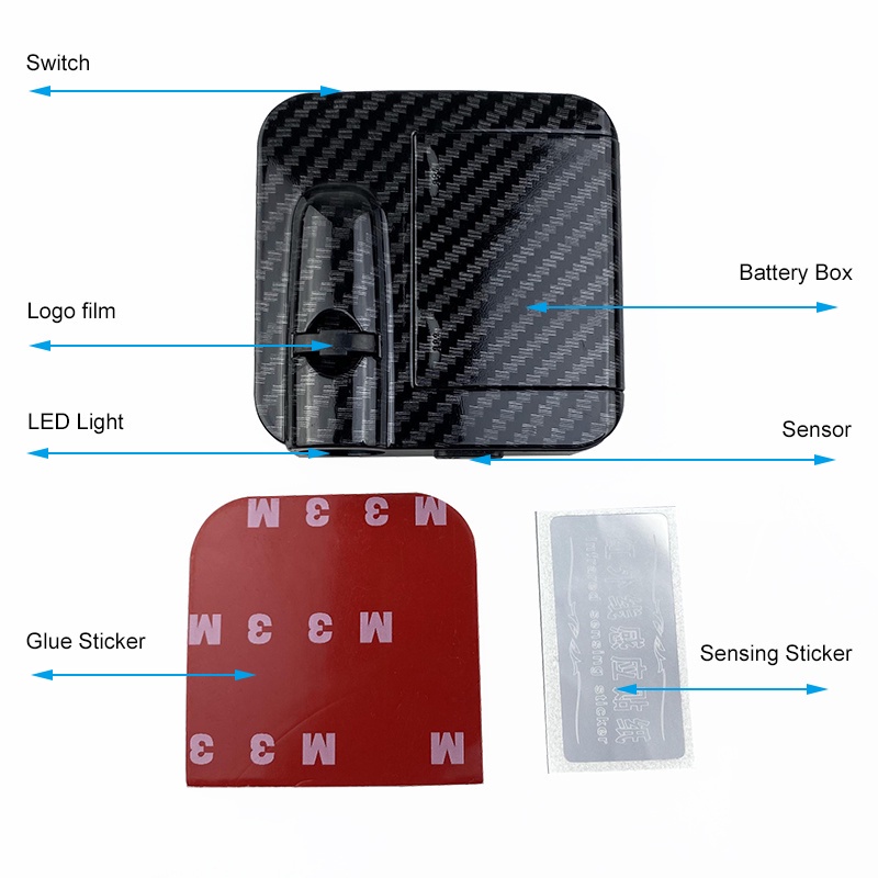 1 Đèn LED Laser Chiếu Logo Ghost Shadow Không Dây Gắn Cửa Xe Hơi