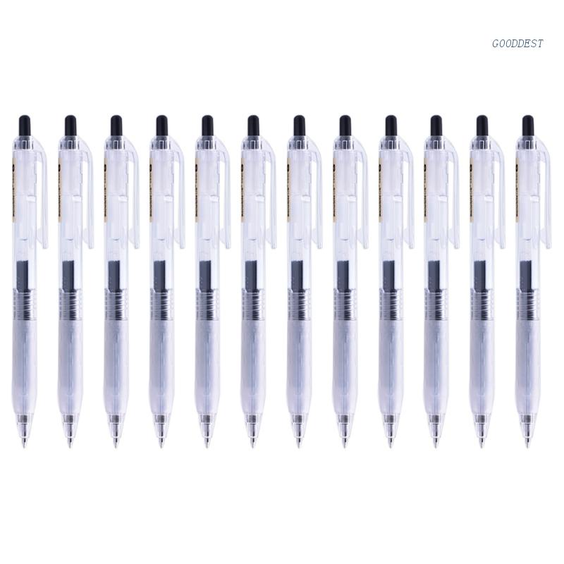 Bộ 12 Bút Bi Ngòi 0.5mm Có Thể Bơm Đầy Tiện Lợi