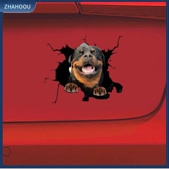 ☃Nhà Cửa☃ Miếng Dán Hình Chú Chó 3d D-2134 Trang Trí Thân / Cửa Sổ Xe Hơi