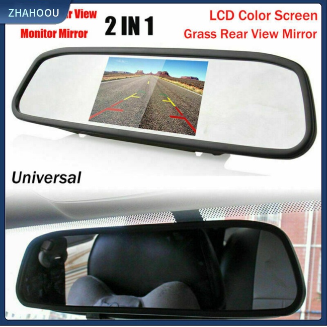 ☃Phụ Kiện Trang Trí Nhà Cửa Kiểu Dáng Dễ Thương Xinh Xắn☃ Camera Chiếu Hậu 5-inch Chống Nước Có Tầm Nhìn Đêm Cho Xe Hơi