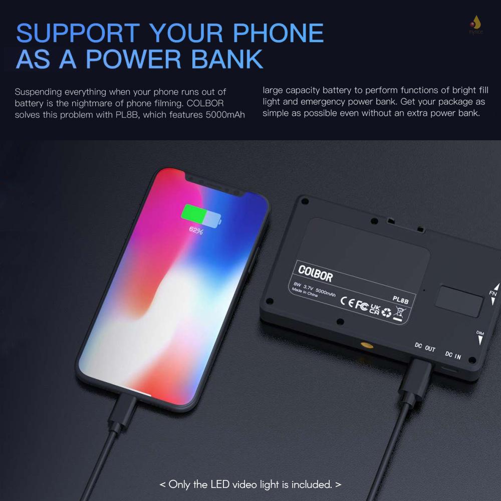 Bảng Đèn LED Trợ Sáng Chụp Ảnh 27 Cảnh COLBOR PL8B 2700K-6500K