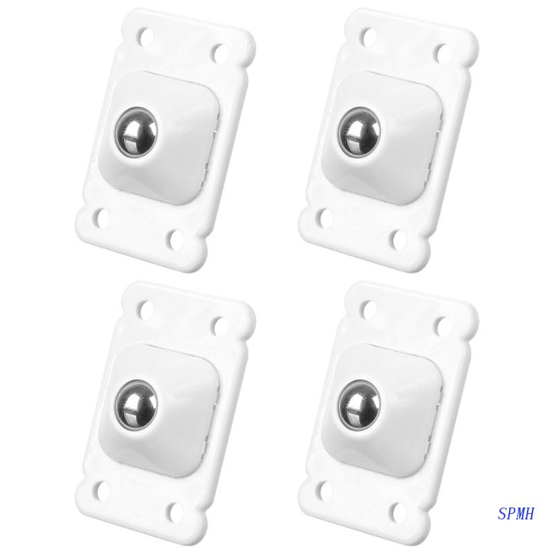 Set 4 Bánh Xe Ròng Rọc Xoay 360 Độ Tự Dính Cho Đồ Nội Thất Gia Đình