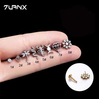 7uanx 1 khuyên cơ thể hình chuồn chuồn g23 bằng thép titanium