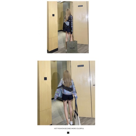 Áo Khoác Bóng Chày Dáng Rộng Đính Kim Sa Màu Bạc Thời Trang Xuân Thu 2023 Phong Cách Hàn Quốc Mới